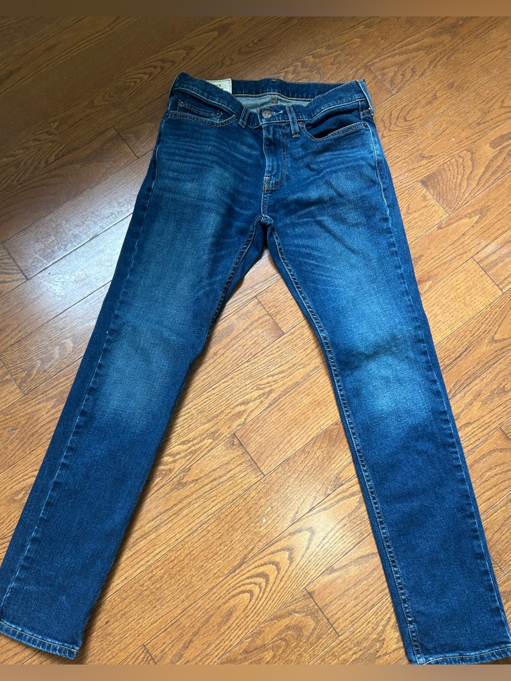 Men's HOLLISTER Dark Blue Slim Fit Jeans